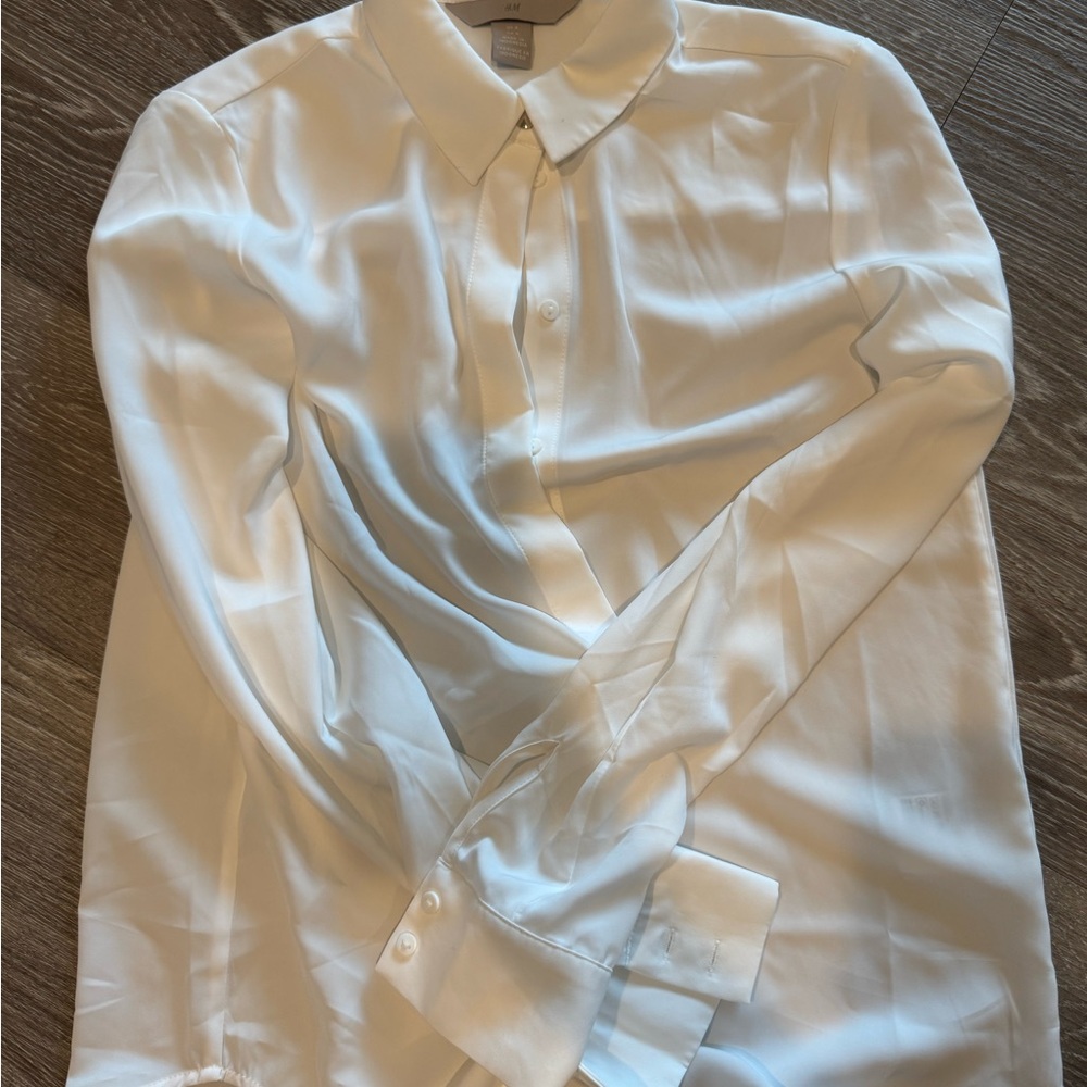 H&M Elegant White Dress Shirt
